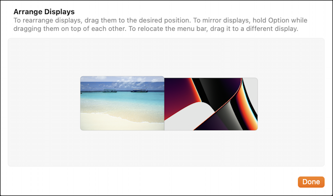 macos 13 external display arrange - screen arrangement layout editor