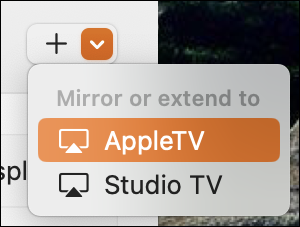 macos 13 external display arrange - airplay options
