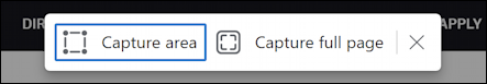 microsoft edge capture tools - web capture options