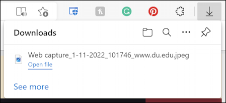 microsoft edge capture tools - image downloaded as jpeg