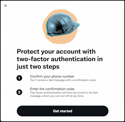 twitter enable 2-factor 2-step authentication - protect 2-factor