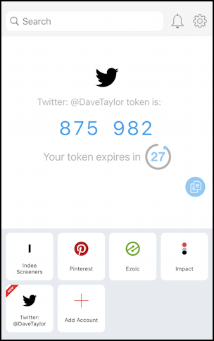 twitter enable 2-factor 2-step authentication - authy app with code