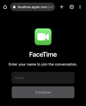 facetime iphone to android how to - enter your name facetime web