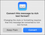 apple mail mac - change default to rich text format instead of plain text