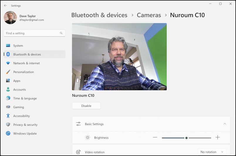 windows 11 teams add new external webcam - camera on