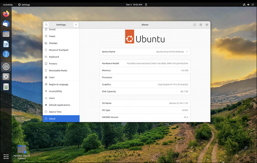 ubuntu linux gnome desktop - dock on left side