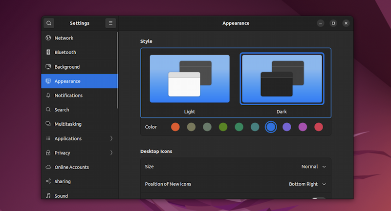 ubuntu linux gnome wallpaper background theme - dark theme photo