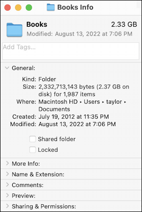 mac macos change folder icons - folder get info 1