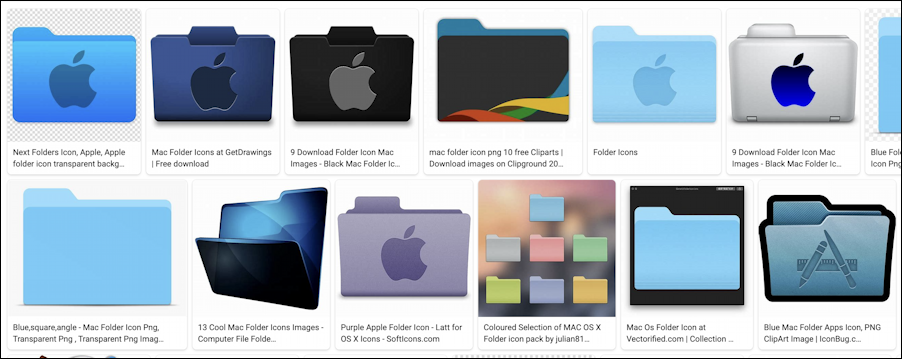 mac macos change folder icons - bing image search 'mac folder icon'