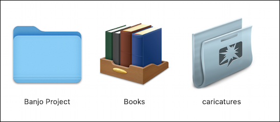 mac macos change folder icons - books icon