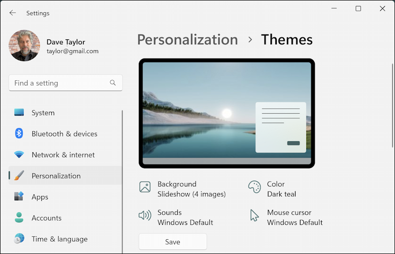 windows 11 recycle bin desktop icon - settings > personalization