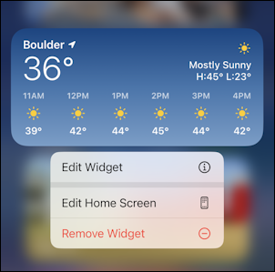 iphone add battery widget - menu