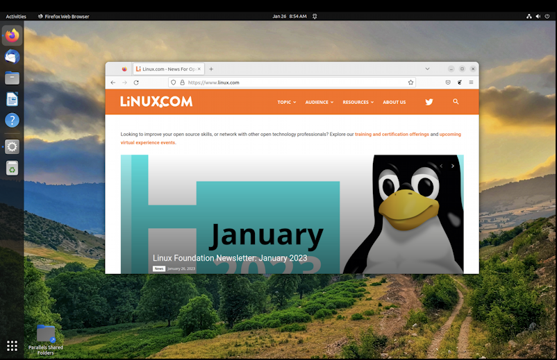 ubuntu linux gnome dock taskbar - desktop