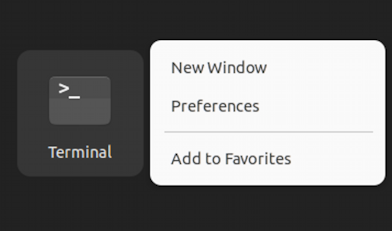 ubuntu linux gnome dock taskbar - add app program icon