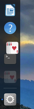 ubuntu linux gnome dock taskbar - moving icon on dock panel