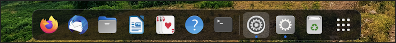 ubuntu linux gnome dock taskbar - bottom mac-like macos