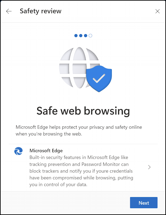 microsoft windows 11 win11 privacy account security - safe web browsing