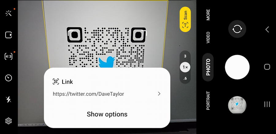 android scan qr code - camera app