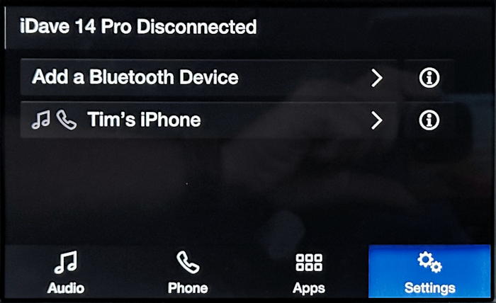 ford infotainment system - delete bluetooth device - phone forgotten deleted disconnected