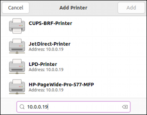 ubuntu linux how to add network ip lan hp printer