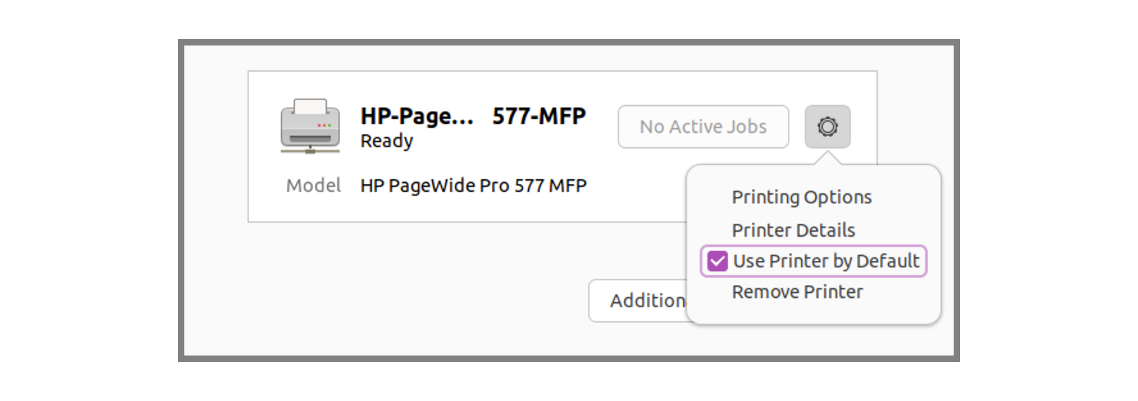how to add network printer in linux