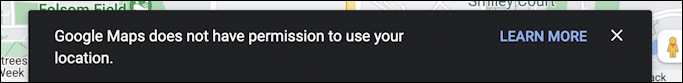 mac edge google maps location - doesn't have permission