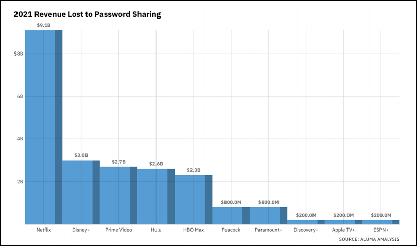 money lost sharing password account netflix