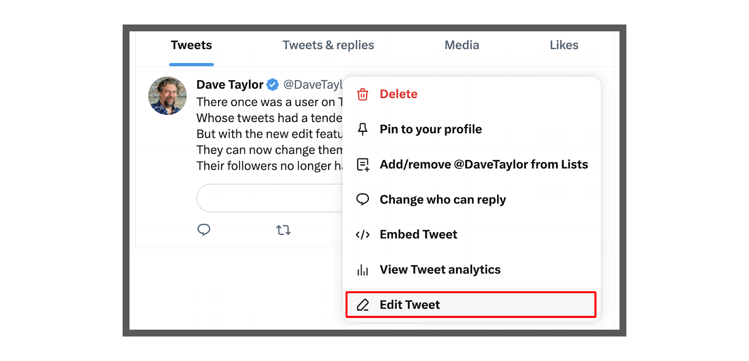 A Guide to Editing Your Tweets with Twitter Blue Ask Dave Taylor