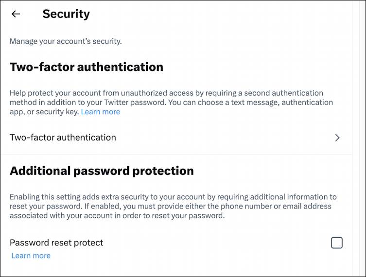 twitter enable sms text auth authy 2fa - settings security access
