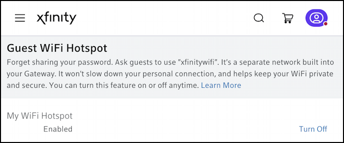 disable stop xfinitywifi public hotspot - website prompt