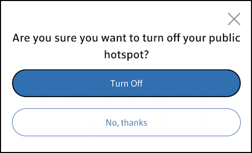 disable stop xfinitywifi public hotspot - sure you want to disable it?