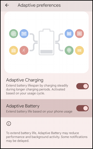 android 13 adaptive charging settings