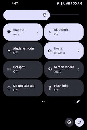 android 13 shortcut buttons icons - window 1