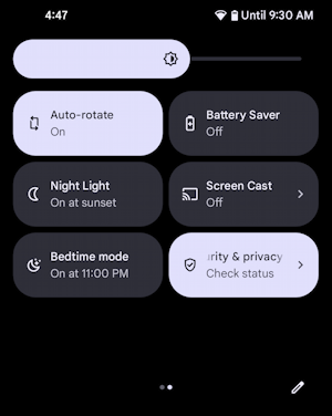 android 13 shortcut buttons icons - window 2