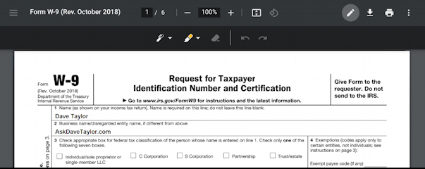 chromebook chromeos pdf fill-in form sign - annotation view