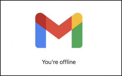 gmail enable offline use - you're offline