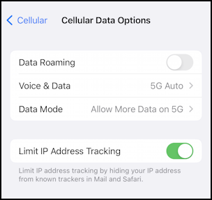 iphone ios 13 adaptive connectivity 5g auto - cellular data options