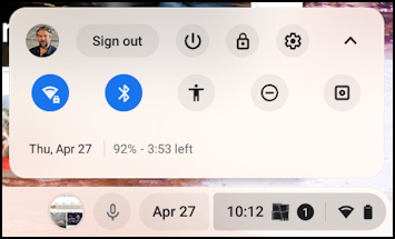 chromebook chrome os lock shortcut - button icon