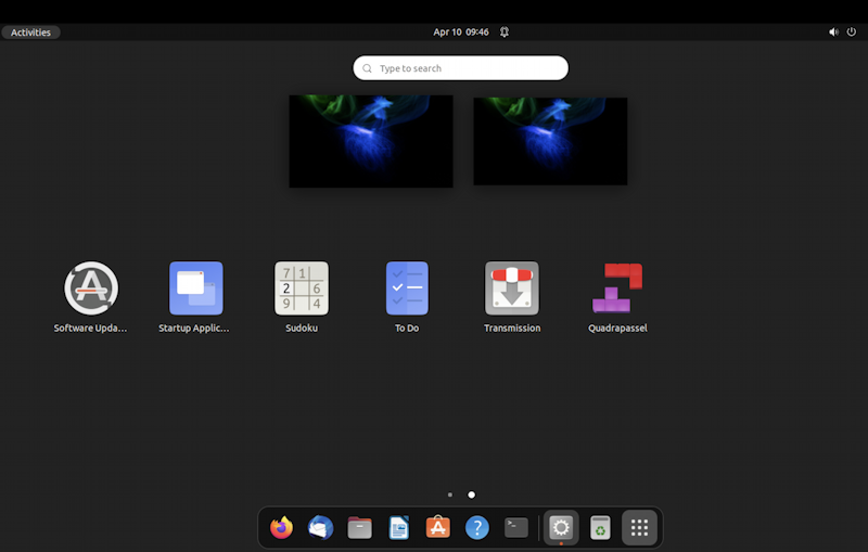 ubuntu linux tetris game - quadrepassel - all apps
