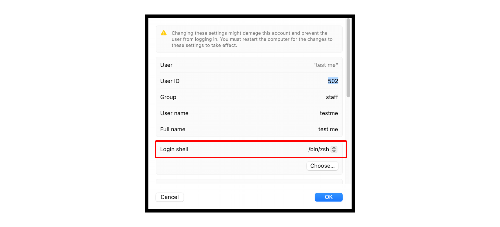how do i change my default email account on mac