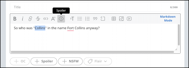 reddit all about spoilers - mark text as spoiler