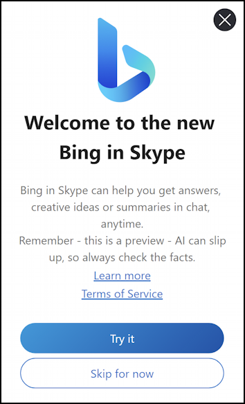 microsoft skype with bing ai - welcome to the new bing in skype
