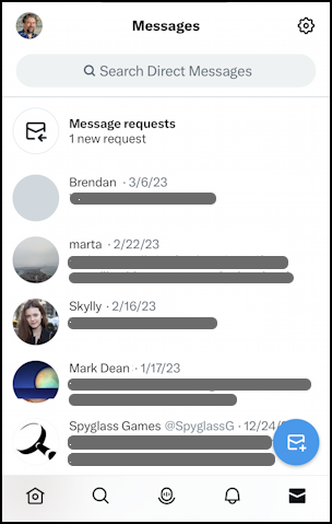 twitter hidden dm messages - main list