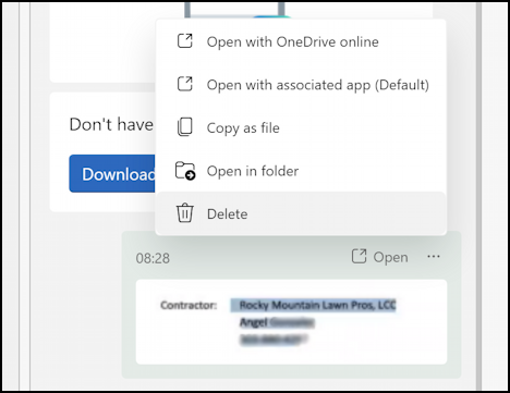 enable use microsoft edge drop file sharing - delete