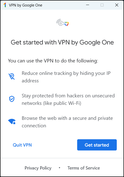 vpn by google one - get started with