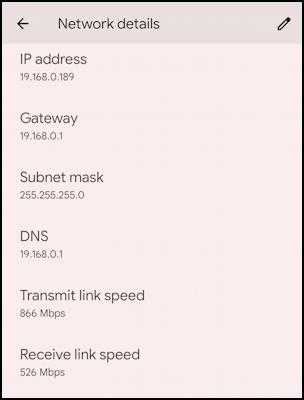 android internet speed - network performance
