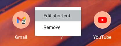 chrome chromebook update edit shortcuts - menu edit shortcut remove