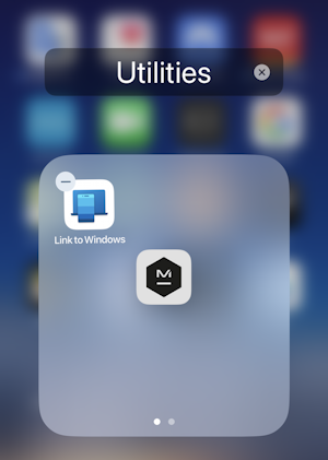 iphone ios organize apps folders - new folder created