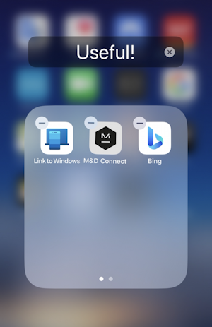 iphone ios organize apps folders - new app added to folder