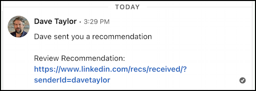 linkedin write submit recommendation - recommendation submitted DM PM